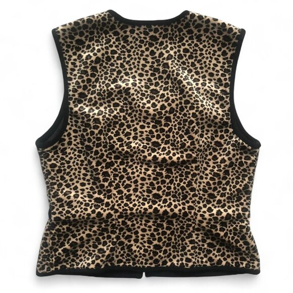 Joseph Ribkoff Cheetah Fuzzy Vest - Picture 6 of 6
